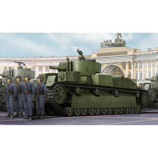Maquette char : Soviet T-28E Medium Tank - HobbyBoss-83854