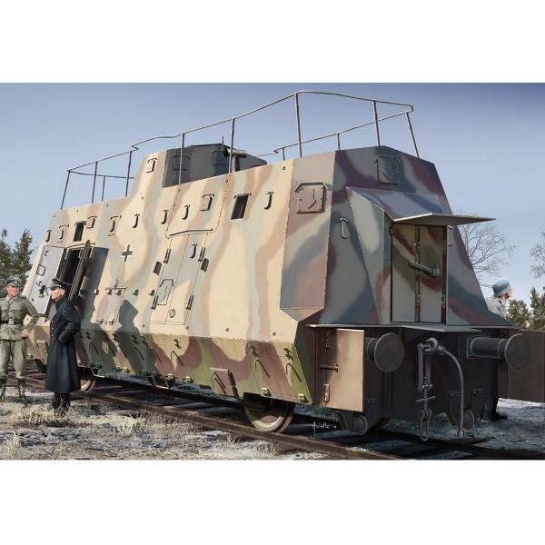 Maquette train : wagon commando : German Kommandowagen of BP-42 - HobbyBoss-82924