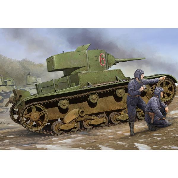 Maquette char : char Soviet T-26 Light Infantry Tank Model 1933 - HobbyBoss-82495