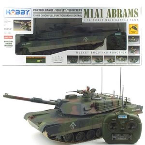ABRAMS M1A1 RTR 1/16 Camo Hiver - HE0811W