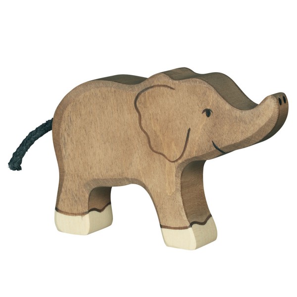 Figurine en bois Holztiger : Animaux de la Jungle : Eléphant petit - Holztiger-8680537