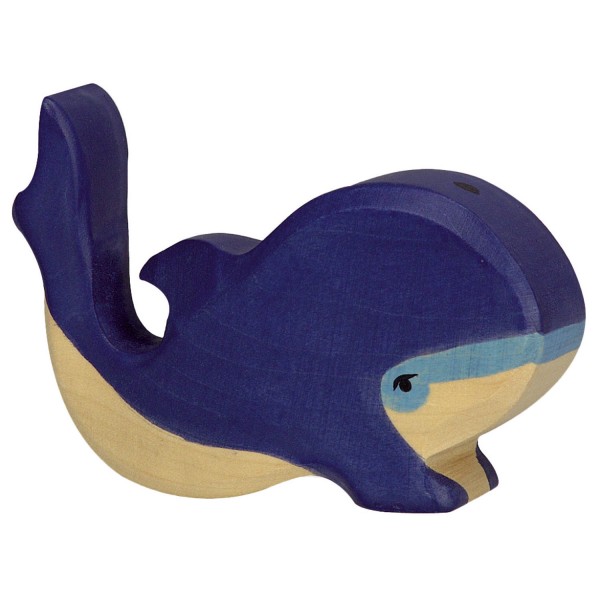 Figurine en bois Holztiger : Animaux de la Mer : Baleine bleue - Holztiger-8680196