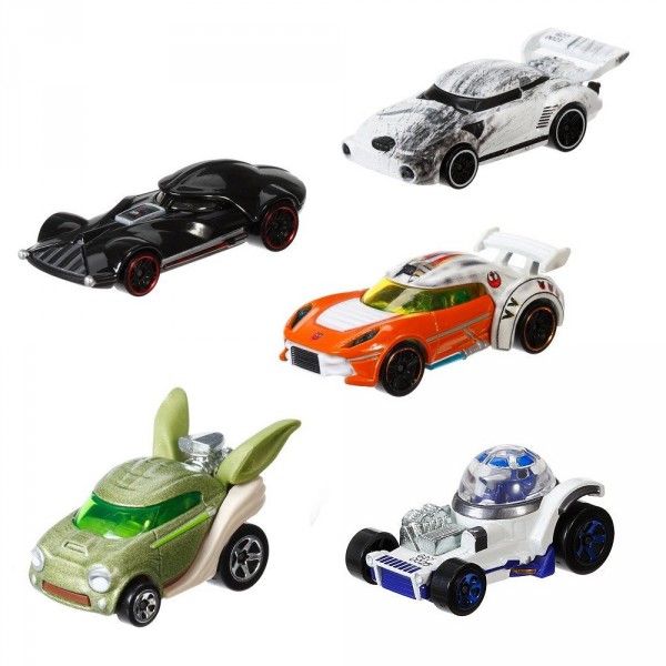 Voitures Hot Wheels Star Wars : Coffret 5 véhicules - Mattel-CGX36