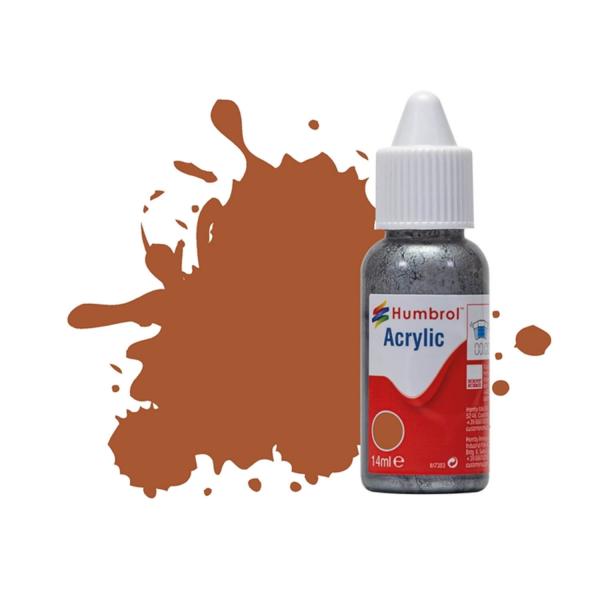 Peinture N°62 Cuir - Mat : Acrylique : 14 ml - Humbrol-DB0062