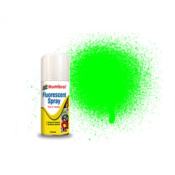 Spray fluorescent acrylique 150 ml : Vert - Humbrol-AD6203