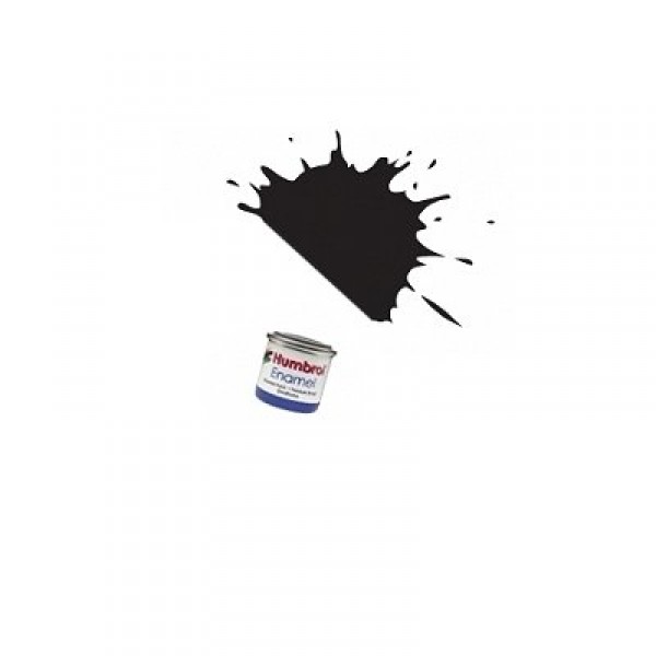 Peinture Maquette - 21 - Noir Brillant  - Humbrol - Humbrol-A0237