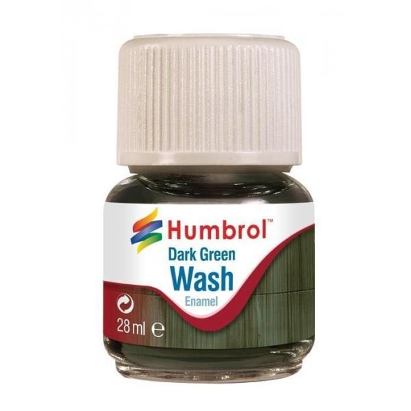 Humbrol Enamel Wash Dark Green 28 ml - Humbrol - AV0203
