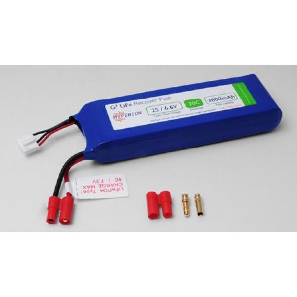 Hyperion Batterie récepteur LiFe 6.6V 3800mAh (20C) - HYP-HP-FG320-3800-2S