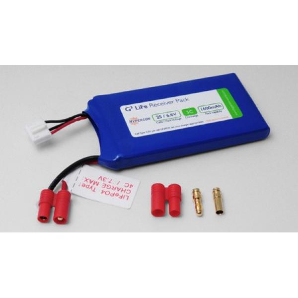 Hyperion Batterie récepteur LiFe 6.6V 1600mAh (5C) - HYP-HP-FG305-1600-2S