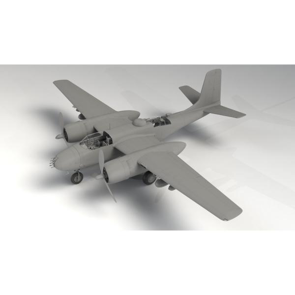 Maquette Avion : B-26B-50 Invader bombardier américain de la guerre de Corée - ICM-48281