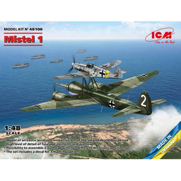 Maquette avion militaire : Mistel 1 - ICM-48100