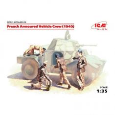 French Armoured Vehicle Crew 1940 - 1:35e - ICM