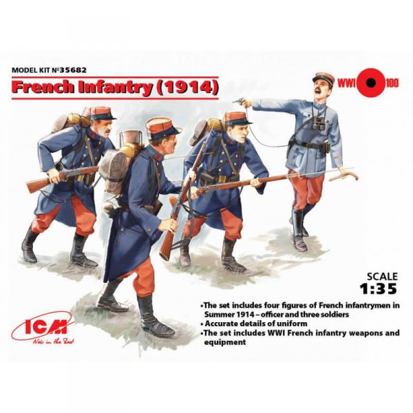 Figurines : Infanterie française (1914) - ICM-35682