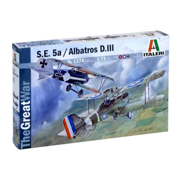 S.E.5a & Albatros D.III Italeri 1/72 - Italeri-1374