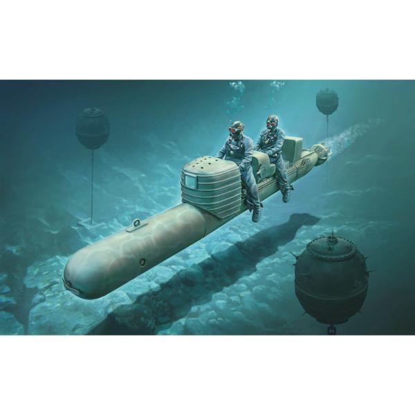 Maquette sous-marin : S.L.C. 200 Maiale avec équipage - Italeri-I5621