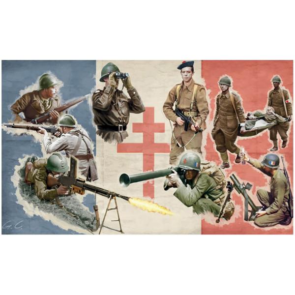 Figurines 2ème Guerre Mondiale : Infanterie FFL - Italeri-I6189