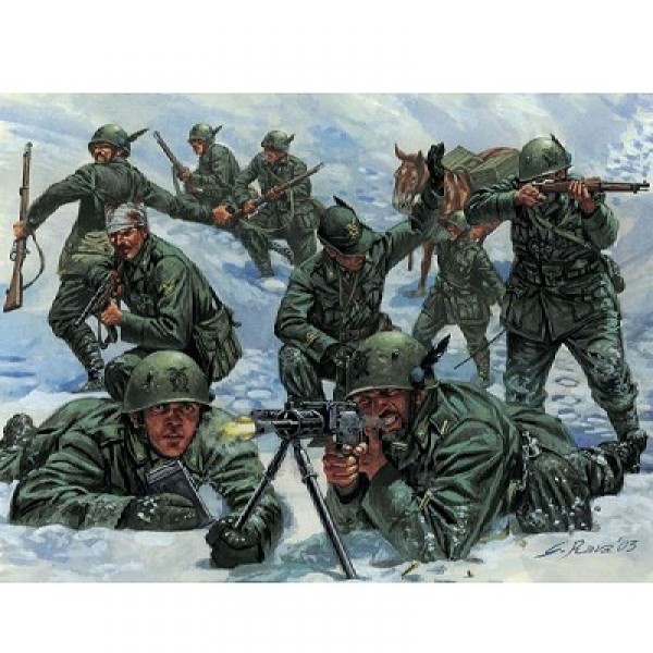 Figurines 2ème Guerre Mondiale : 5ème Régiment Alpin Italien - Italeri-6059