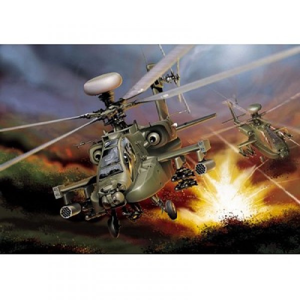 Maquette hélicoptère : AH-64D Apache Longbow - Italeri-863