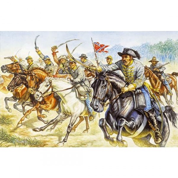 Figurines Guerre de Sécession : Cavalerie confédérée - Italeri-6011