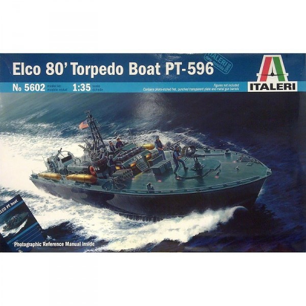 Maquette bateau : Elco 80 Torpedo Boat PT-596 - Italeri-5602