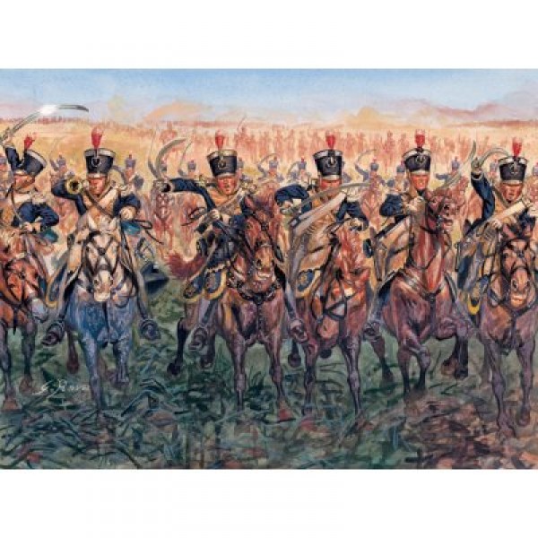 Figurines Guerres napoléoniennes : Cavalerie légère Britannique - Italeri-6885