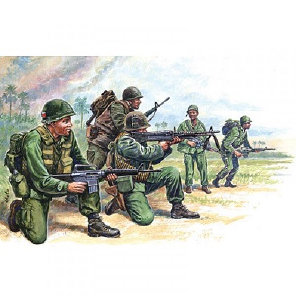Figurines Guerre du Vietnam : : Forces Spéciales Américaines - Italeri-6078