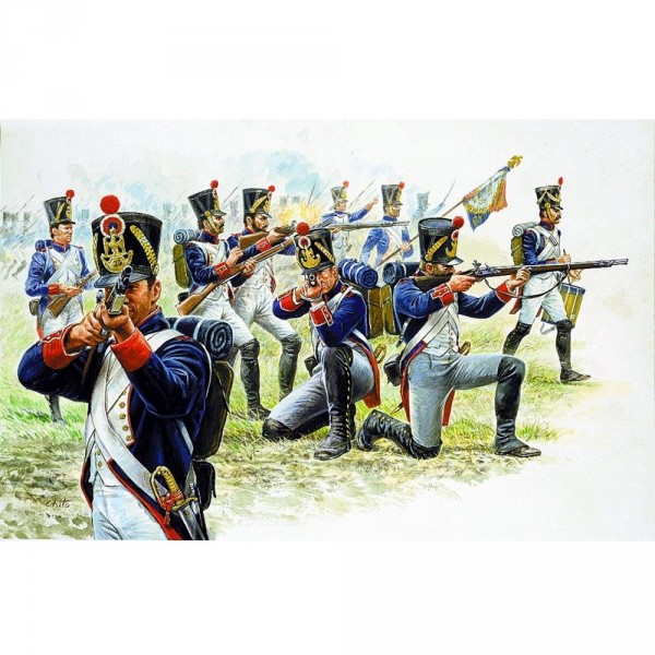 Figurines Guerres napoléoniennes : Infanterie de ligne Française - Italeri-6002