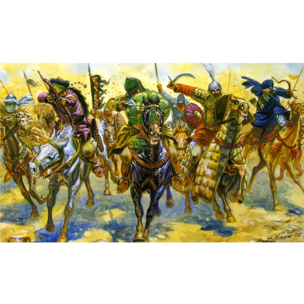 Figurines médiévales : Guerriers arabes : 1/72 - Italeri-6126