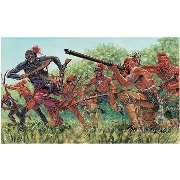 Figurines Guerre d'Indépendance : Guerriers Indiens - Italeri-6061