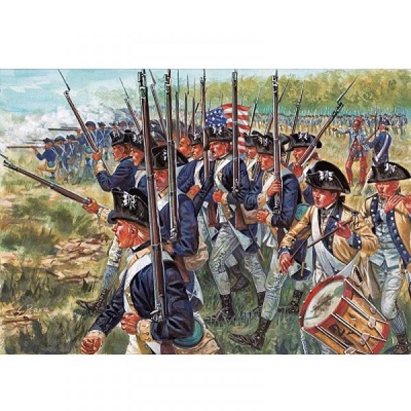 Figurines Guerre d'Indépendance : Infanterie américaine - Italeri-6060