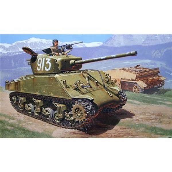 Maquette Char : M4A2 76MM Sherman Amphibie - Italeri-6483