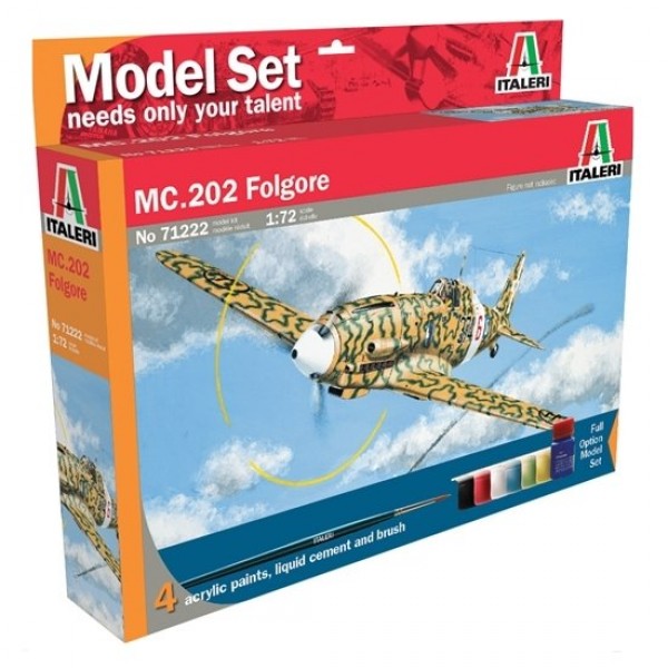 Maquette avion : Model Set : MC. 202 Folgore - Italeri-71222