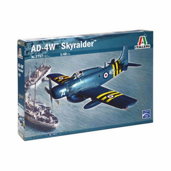 Maquette avion militaire : AD-4W Skyraider - Italeri-2757