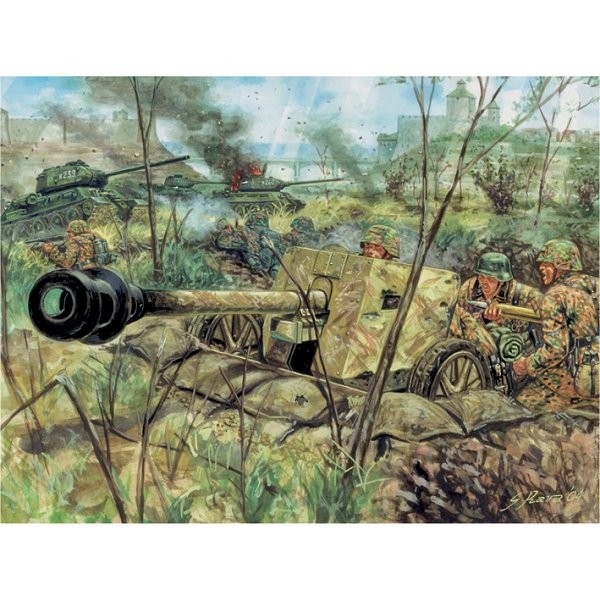 Maquette canon PaK 40 Anti Tank avec figurines - Italeri-6096