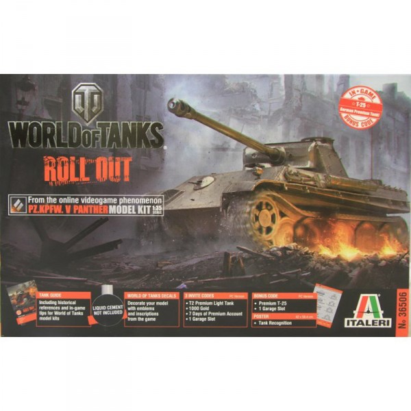 Maquette char : Panther World of Tanks - Italeri-36506