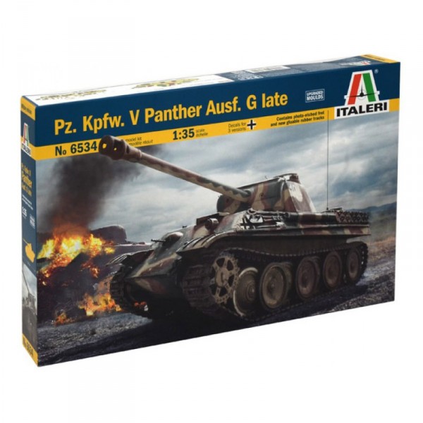Maquette Char : Pz. Kpfw. V Panther Ausf. G Late - Italeri-6534