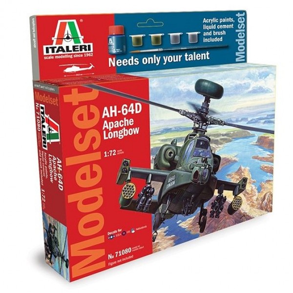 Maquette hélicoptère : Model Set : AH-64D Apache - Italeri-71080