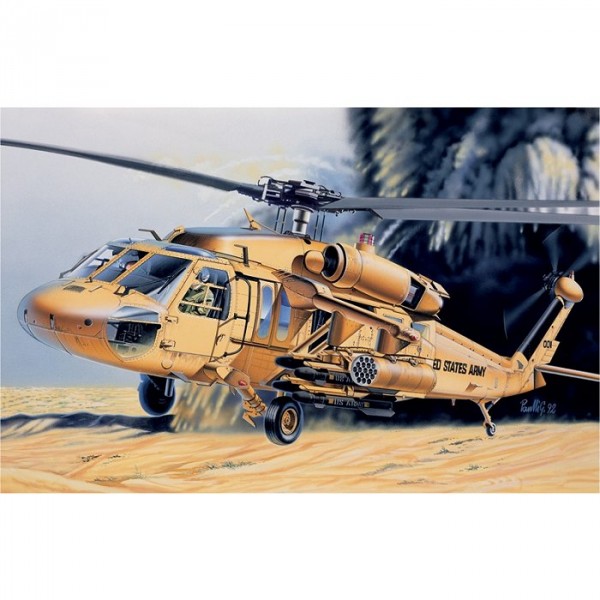 Maquette hélicoptère : UH-60 Desert Hawk - Italeri-71025
