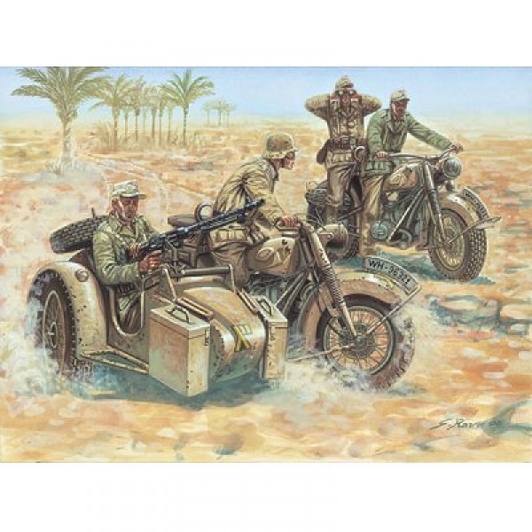 Motards allemands 2ème Guerre Mondiale - Italeri-6121