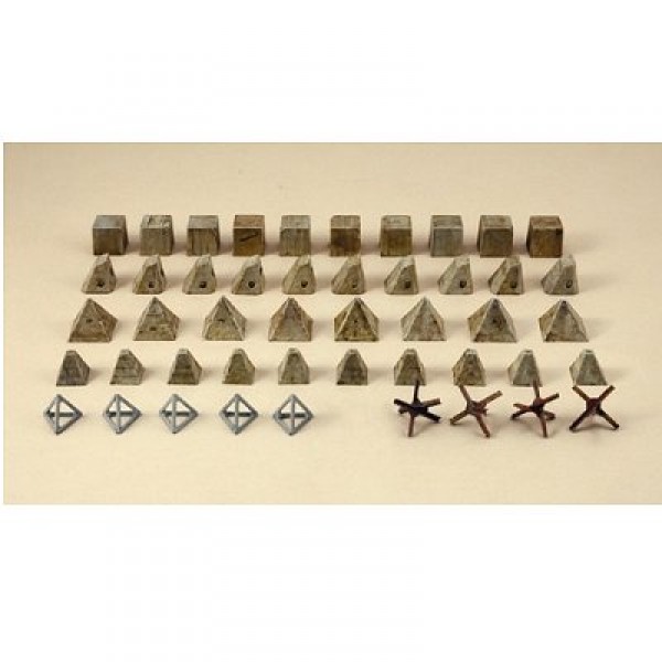Accessoires militaires : Obstacles anti-chars - Italeri-6147