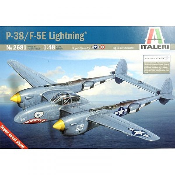 Maquette avion : P-38/F-5E Lightning - Italeri-2681