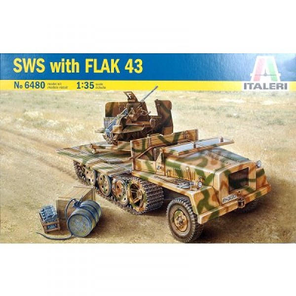 Maquette Half-track SWS et FlaK 43 - Italeri-6480