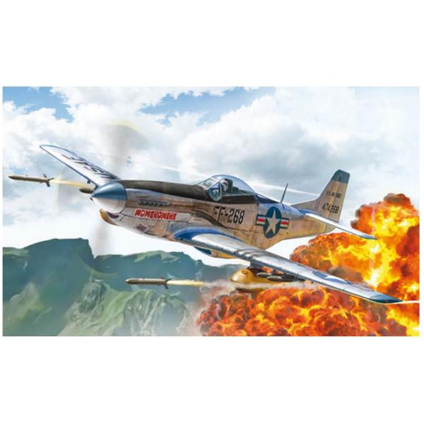 Maquette avion : F-51D Mustang Guerre de Corée - Italeri-I1452