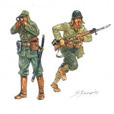Figurines : Infanterie Japonaise Seconde Guerre Mondiale