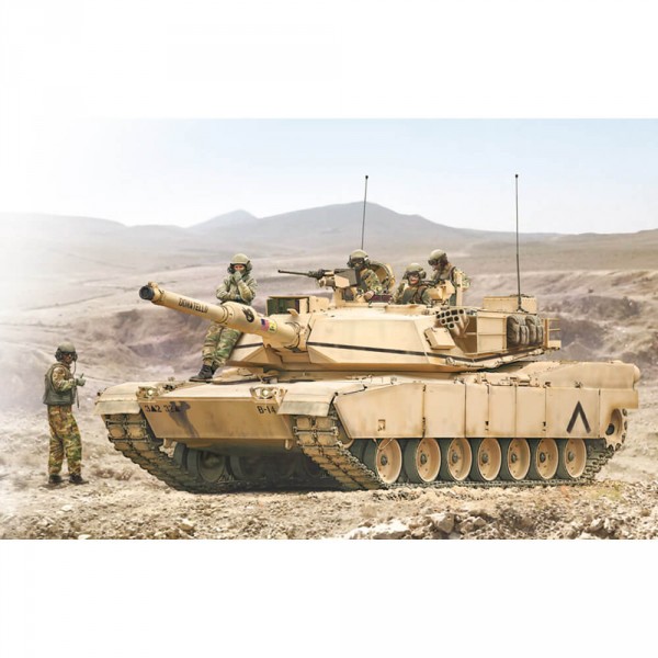 Maquette Char : M1A1 Abrams et Tankistes US - Italeri-I6571