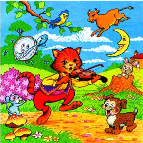 Puzzle 25 pièces - Le chat musicien - Hamilton-530-5
