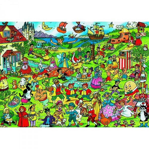 Puzzle 300 pièces - Les personnages des contes pour enfants - Hamilton-500