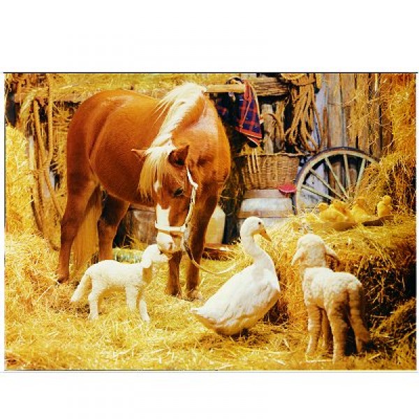 Puzzle 500 pièces - Classic deluxe : Animaux de la ferme - Hamilton-4007