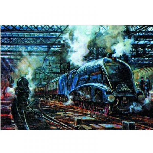 Puzzle 500 pièces - Train à vapeur : The Flying Scotsman - Hamilton-405-3