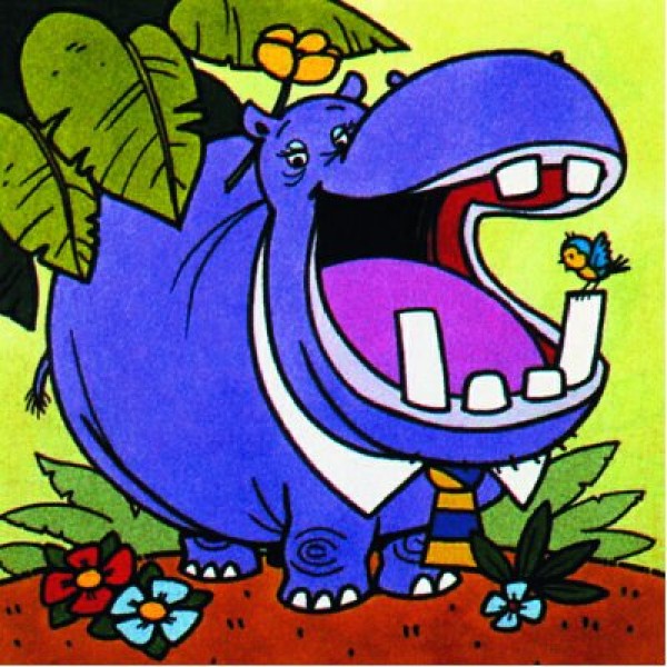 Puzzle 60 pièces - Safari : Hippopotame - Hamilton-548-003